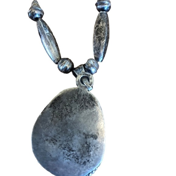 Vintage turquoise and silver necklace - Picture 6 of 6